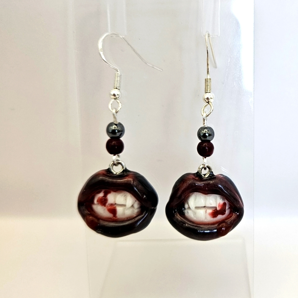 Vampire earrings
